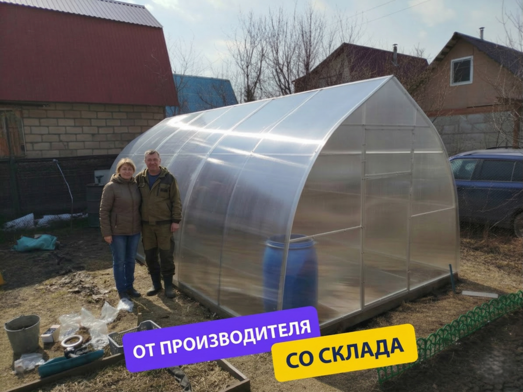 Теплица "Капля" из поликарбоната 3х6м