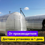 Теплица "Двойная Дуга" из поликарбоната 3х8м